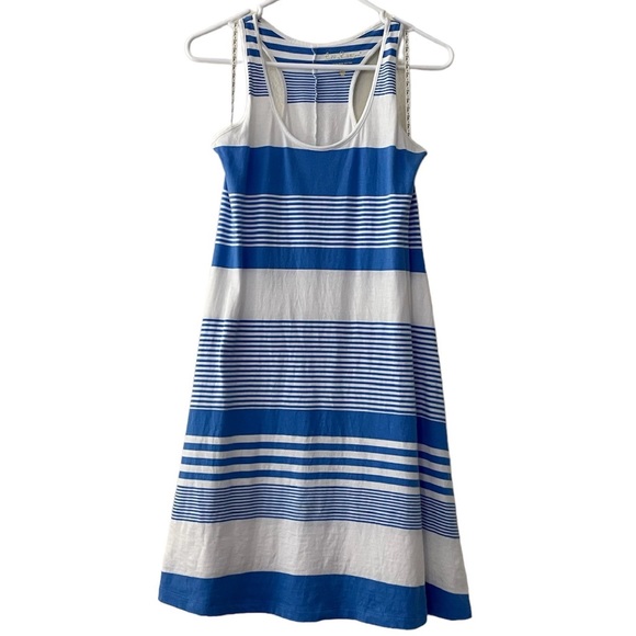 Lilly Pulitzer Melle Sleeveless Racerback Dress in Bay Blue Coconut Stripe - Picture 4 of 13